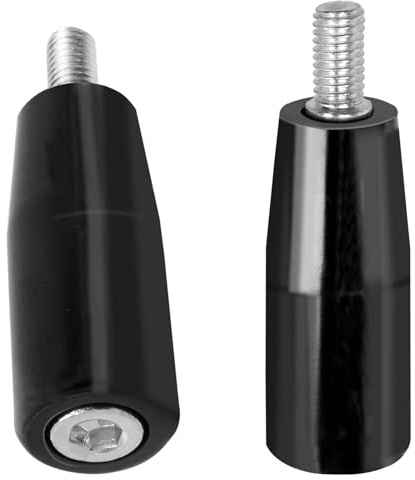 GLARKS 2pcs M8 x 50mm Revolving Handle, Black Revolving-Handwheel Machine Handles, Trailer Jack Knob for Milling Machine and Hose Reel, Table Saw Adjusting