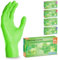 ARNOMED® Guanti nitrile L Verde [500 pezzi] - Guanti monouso senza polvere e lattice - Guanti plastica usa e getta dermanytril - Per cucina, pulizia casa, alimenti e tattoo XS, S, M, L, XL