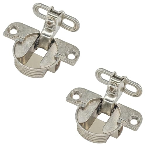 2 PCS Adjustable Cabinet Hinges – 97-Degree Rotating Axis Hidden Hinge for Cabinets and Bookcases