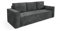 Corda Sofa Cord Schlaffunktion automatisch DL + Bedkasten Schlaffläche: 204×144 cm Kordsofa (poso 115 - grau)