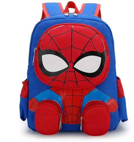 Ycaaeo Cars Rucksack Kinder, Rucksack Pixelmotiv, Rucksa Spinne Kinder, Kindergartentasche, Schultasche für Jungen und Mädchen, Unisex 3-10 Jahre