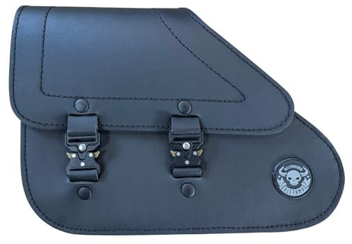 ORLETANOS Manitou schwarz Schwingentaschen + Schwingenhalter Scout XS kompatibel mit Indian Scout Bobber Satteltasche Seitentasche Schwinge