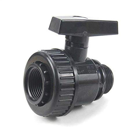 valvola di isolamento, Raccordi idraulici, valvola a sfera, L-AY 1 pz 1/2-2 pollici filettatura femmina-maschio valvola a sfera UPVC acquario serbatoio tubo in PVC valvola a globo unione irrigazione g