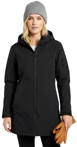 chiguomaoyi Veste de Transition pour Femmes Veste de Pluie Softshell Imperméable Jacket Fonctionnelle Coupe-Vent Avec Capuche