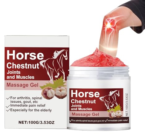 Horse Chestnut Joints and Muscles Massage Gel - 100g,Boost Circulation and Alleviate Joint Pain Naturally,Soothing Recovery Balm for Knee Neck Back Shoulder Hand,Muscle Pain Relaxation