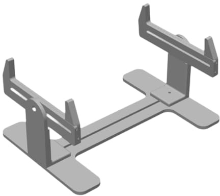 RoaQinFo Model Boat Stand Boat Construction Stand Painting Stand Display Stand Base Fixing Function Assembly Suitable for Hobbies, Gray