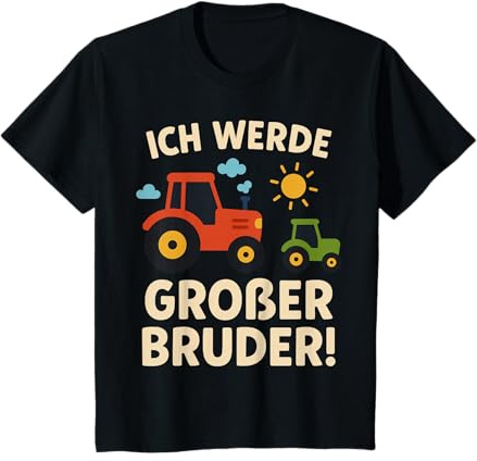 Kinder Ich Werde Großer Bruder Traktor Bauernhof Kinder T-Shirt