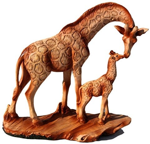 Thorness Auffällige, freistehende, anmutige Giraffe und Kalb, dekorative Ornamente, Giraffen-Geschenke für Damen, Herren, Mädchen, Jungen, Giraffenliebhaber, Geschenk, Geburtstag, Freundschaft,