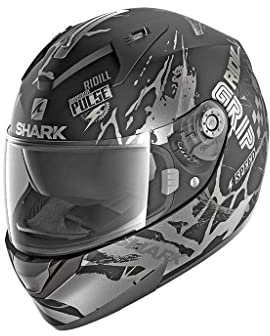 SHARK Motorradhelm RIDILL 1.2 DRIFT-R MAT KAS, Schwarz/Grau, S