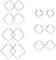 JewelryWe Schmuck 7 Paar Damen Ohrringe Edelstahl Poliert große Quadrat Viereck Geometrie Hoop Creolen Ohrstecker Silber 20mm~50mm