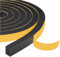 Yotache Foam Tape Weather Stripping for Door 2 Rolls 12mm Wide X 10mm Thick, High Density Closed Cell Adhesive Weather Seal Strip Black, 4m Length (2 X 2m Each)