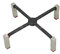 FIGEVIDA Griglia in ghisa 1 fuoco 206 x 206 mm. per cucina piano cottura - PVA705-694091486 - G5319/OR - Prodotto originale SMEG CODICE 694091486
