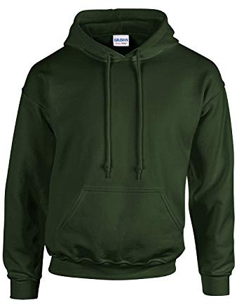 Gildan Mens Hoodie Green X Large