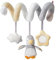 Nuby Spiral Arctic Animals, interaktives Spielzeug für Kinderwagen, geeignet von Geburt an