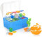 com-four® 28-teiliges Tauch-Spielzeug - Pool-Spielzeug für Kinder - Badespielzeug zum Tauchen für Pool, Badewanne, Strand (28-teilig - Schatzkiste)