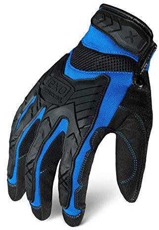 Ironclad EXO Motor Impact Glove; Work Gloves, TPR Impact Protection, (1 Pair), EXO2-MIGB-05-XL