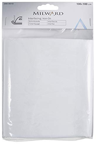 Milward 2669010 Iron-On Interfacing: Medium x 1m, White