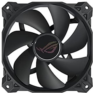 ASUS ROG Strix XF120 Whisper-Quiet, 4-pin PWM Fan for PC Cases, Radiators or CPU Cooling (120mm, up to 400,000 Hours lifespan, Magnetic-Levitation, 1800RPM, 5 Years Warranty)