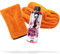 detailmate Auto Wasch- und Trockenset: Nuke Guys Pink Cherry Shampoo - Autoshampoo 500ml + Mikrofaser Präzisionshandschuh + Gamma Dryer Trockentuch XXL für die optimale Handwäsche