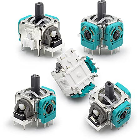 3D Analog Joystick Replacement, Controller Joysticks Compatible for Sony PlayStation 5 Game Controller Potentiometer Thumb Switch Controller Joypad Gamepad Sensor Module Axis Replacement