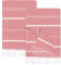 Utopia Towels 2er-Pack Hamamtuch Strandtuch Groß 100x180 cm Saunatuch aus 100% Baumwolle saugfähige und leichte türkische Strandtücher und Poolhandtücher (Rot)