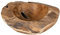 levandeo Teakholz Schale 25cm Teak Massiv Holz Obstschale Schüssel Holzschale Dekoschale Salatschüssel Tischdeko Holzdeko Unikat
