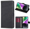 RankOne Flip Wallet Case for ZTE Blade A32 5.45, PU Leather Phone Cover Sleeve Holster - Black