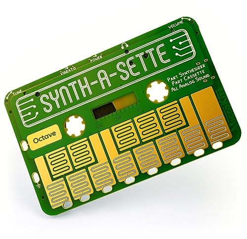 MicroKits Synth-a-Sette: Crea la Tua Tastiera Banana Con Questo Sintetizzatore Analogico Dimensioni Cassette, SN1-KIT