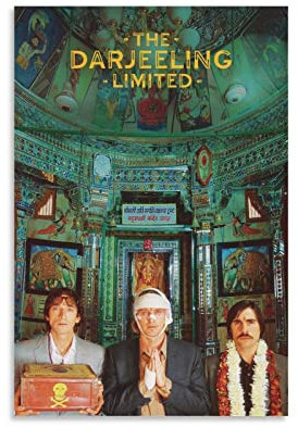 Rudd The Darjeeling Limited Wes Anderson Poster-Wandkunstdruck, Retro-ästhetische Raumdekoration, Malerei, Leinwand, Poster für Zuhause und Büro, 50 x 75 cm