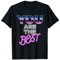 Panneau lumineux vintage et rétro « You Are The Best 80s » chromé T-Shirt