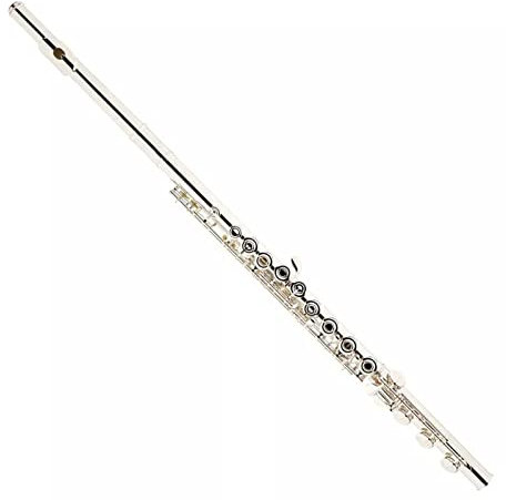 flöte Instrument 17 Löcher Querflöte Kopfplatte Versilbert Korpus Und Klappen Offenes Loch B Fuß Scharfer Klappenarm Schallloch