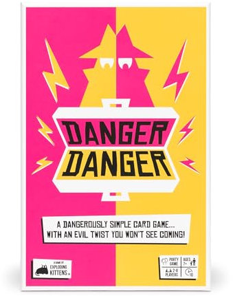 Exploding Kittens Danger Danger by A 10 Minute Team Card Game - Outwit, Outplay, Outscore! | Ages 7+ | Family Card Game