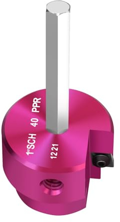 Escariador de tubería de PVC de 1 pulgada, protector de accesorios de PVC con eje hexagonal de 1/4 pulgadas, escariador de PVC para tubería de PVC de programación 40, tubo de PVC CPVC ABS
