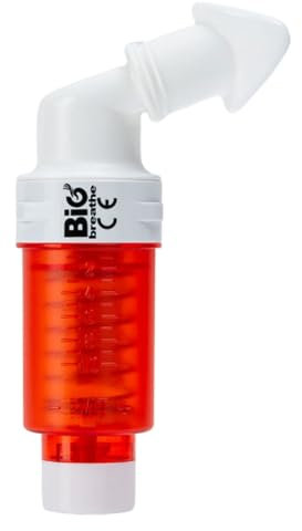 IMT Ejercitador Pulmonar Resistencia Alta(Rojo) BIG BREATHE Mejora tu Capacidad Pulmonar Ideal para Deportistas y Personas con Problemas Respiratorios Facil de Usar Reutilizable Portable