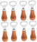 Cabilock 8 Stück Roségold Flaschenöffner Handwerkzeuge Praktischer Flaschenöffner Dekorativer Bierflaschenöffner Soda Flaschenöffner Multifunktions Deckelöffner Holzwein Kleines