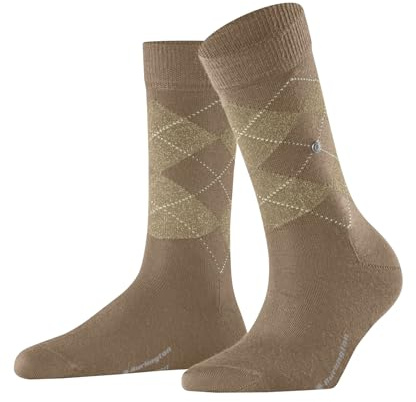 Burlington Marylebone Lurex Socken Blickdicht Schurwolle
