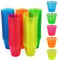 LPAMABA 150 Pezzi Bicchieri Plastica da 30 ml Mini Bicchieri da Liquore Colorato Riutilizzabili Piccoli Bicchieri Shot 3 cl Plastica per Feste Compleanni Matrimoni Picnic, 5 Colori