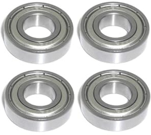 Edelstahl Kugellager 10x22x6 mm - S6900 ZZ NIRO 4 Stück - rcbay | Radial Rillenkugellager AISI 440C rostfrei