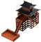 China Miniatur Antike Architektur Modell, Japanischer Chinesischer Stil Pagode Pavillon Modell Skulptur Chinesischer Antiker Gebäude, Mikrolandschaft Fee-Garten-Figur -Dekoration