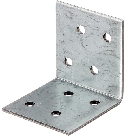 Alberts 835170 Winkelverbinder | sendzimirverzinkt | 40 x 40 x 40 mm | 50er Set