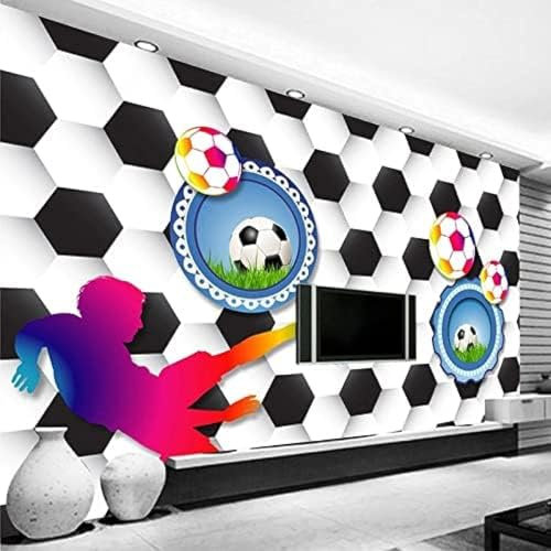 Geometric Football 3D Wallpaper Living Room Sofa Bedroom Dining Room Home Decoration Wall-200cm×140cm
