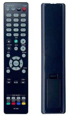 iOOiQQ RC-1239 Replacement Remote Control fit for Denon AV Receiver AVR-X2700H AVR-S960H AVR-X3700H AVRX2700H AVRX3700H AVRS960H