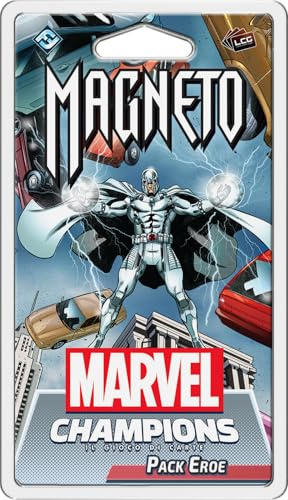 Asmodee, MVC LCG - Magneto: Brettspiel, Erweiterung Pack Hero 1-4 Spieler, ab 12 Jahren, italienische Ausgabe