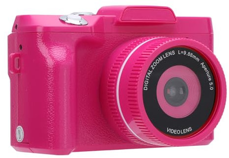 Fotocamera Digitale 080P 6MP HD Auto 6X M Fotocamera per Vlogging con Schermo da 2,4 Pollici per la Fotografia - Fotocamera Digitale Compatta Professionale per Scatti e Video