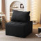 Random Modular Sectional Sofa 65*65*81cm Small Sofa Couch Sofa Sleeper Deep Seat Sofa with Adjustable Backrest,Small Couch for Small Spaces,Living Room,Bedroom,Apartment,Black Office Couch