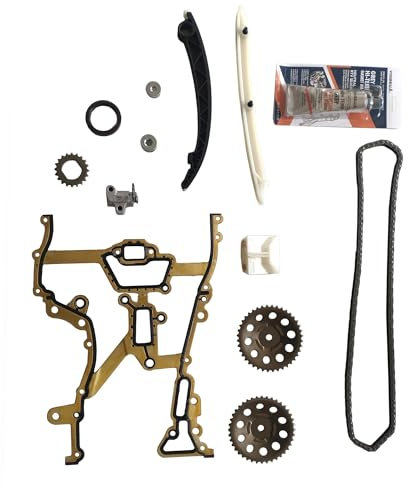 Hajus 1151681 Steuerkettensatz Kettenspanner Zahnrad TC0239FK kompatibel mit Opel Agila (A) H00 Astra G H T98 A04 Corsa B C D S93 X01 S07 Meriva X03 Tigra Twintop X04 1.0 1.2 1.4