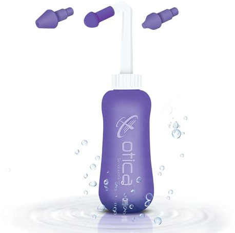 OTICA Neti Pot Sinus Rinse Bottle 300ML BPA Free Nasal Irrigation System for Adults & Kids – Nose Wash Cleaner with 2 Rinse Tips – Easy Pressure Control for Allergy & Sinus Relief