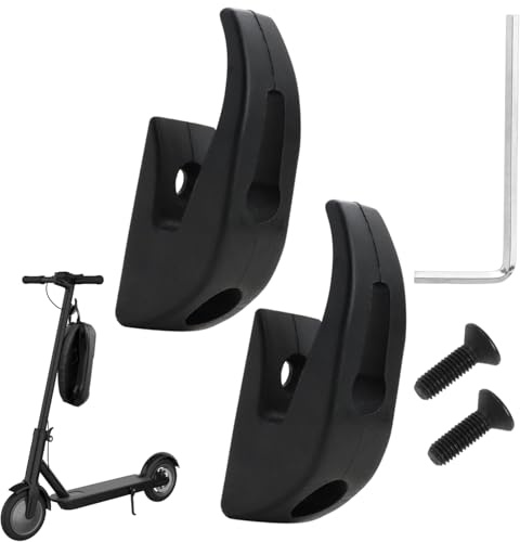 JFangZHZH Gancio per Monopattino,2 Pezzi Gancio Anteriore Scooter,Portaborse Monopattino,Soluzioni Trasporto pratiche,Supporto Borse della Spesa per Scooter Elettrici