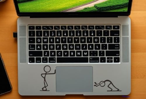 Laptop Aufkleber Motiv Strichmännchen