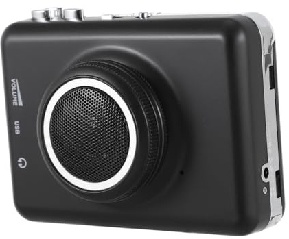 LOORGVEL USB Cassette Player with Detachable Speaker Professional Tape to Converter Portable Music Digitizer for Playback and USB Transfer Compatible with Headphones and External Audio
